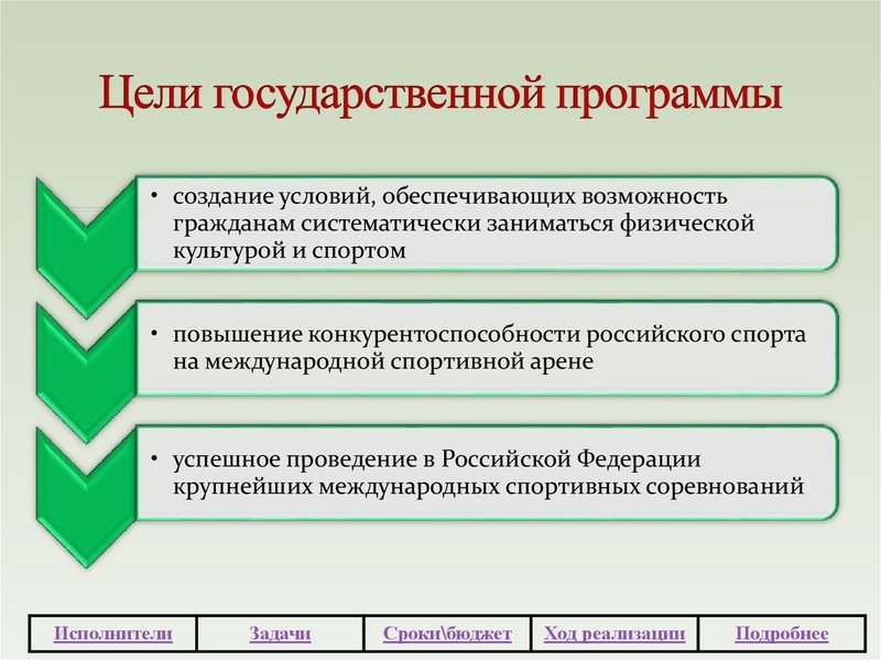 Государственная программа спорт презентация